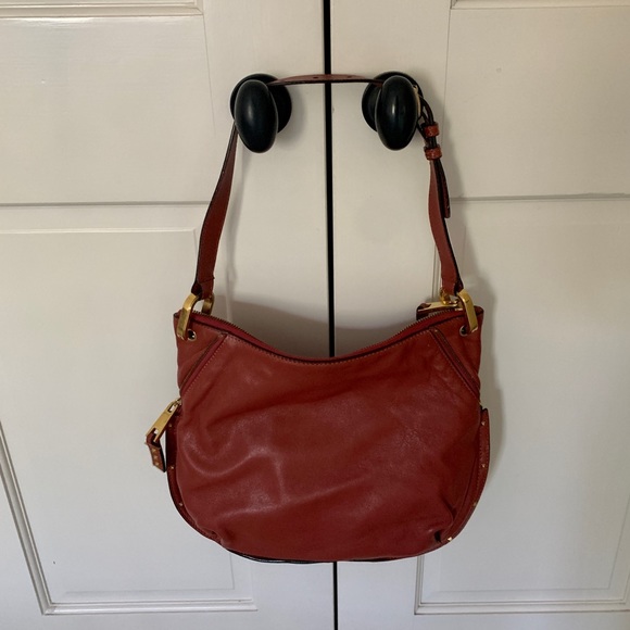 REDUCED Marc Jacobs shoulder hobo dark raspberry leather. Like new ! - Picture 9 of 9